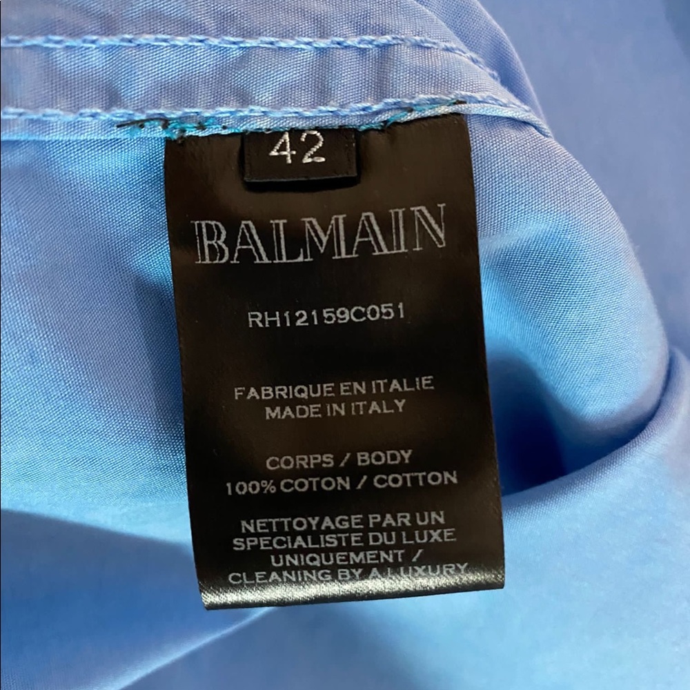 Authentic Balmain Button Down Shirt - image 4